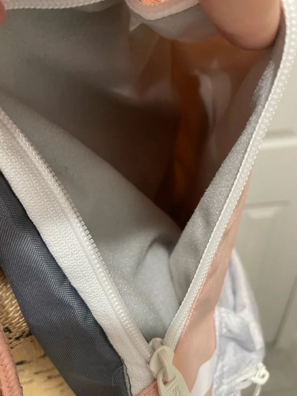 adidas Classic 3s Pink & Light Gray Sackpack - Picture 7 of 8